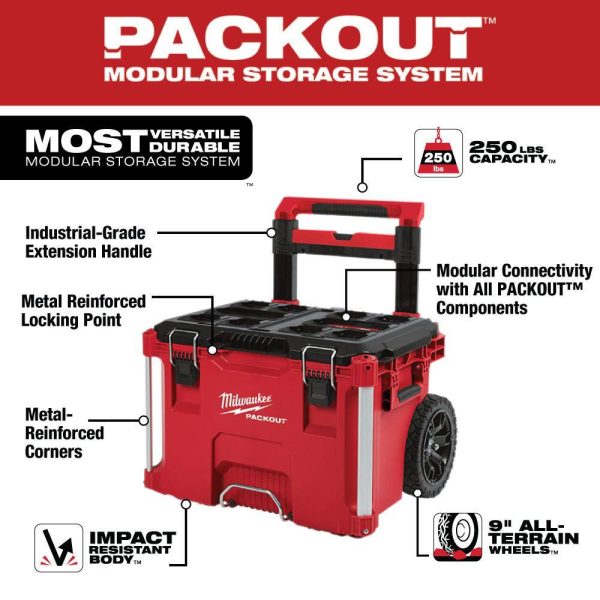 48-22-8426-8442  22 in. Rolling Tool Box and 22 in. 2-Drawer