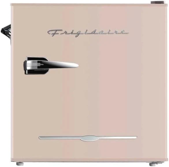 Frigidaire EFR176 Retro Compact Fridge with Chiller Mini Refrigerator with Built-in Bottle Opener for Office, Bedroom, Dorm Room or Cabin, 1.6 cu ft 16" D x 18" W x 18.5" H, Moonlight