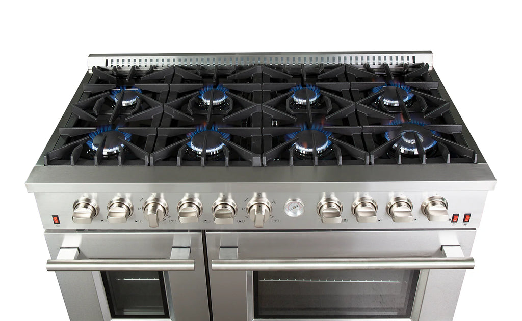 Forno®Alta Qualita 48" Gas Range in Stainless Steel Manual Ignition