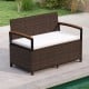 Outdoor Storage Bench Deck Box Patio Furniture with Cushion