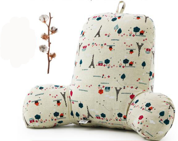 Office cotton and linen pillow