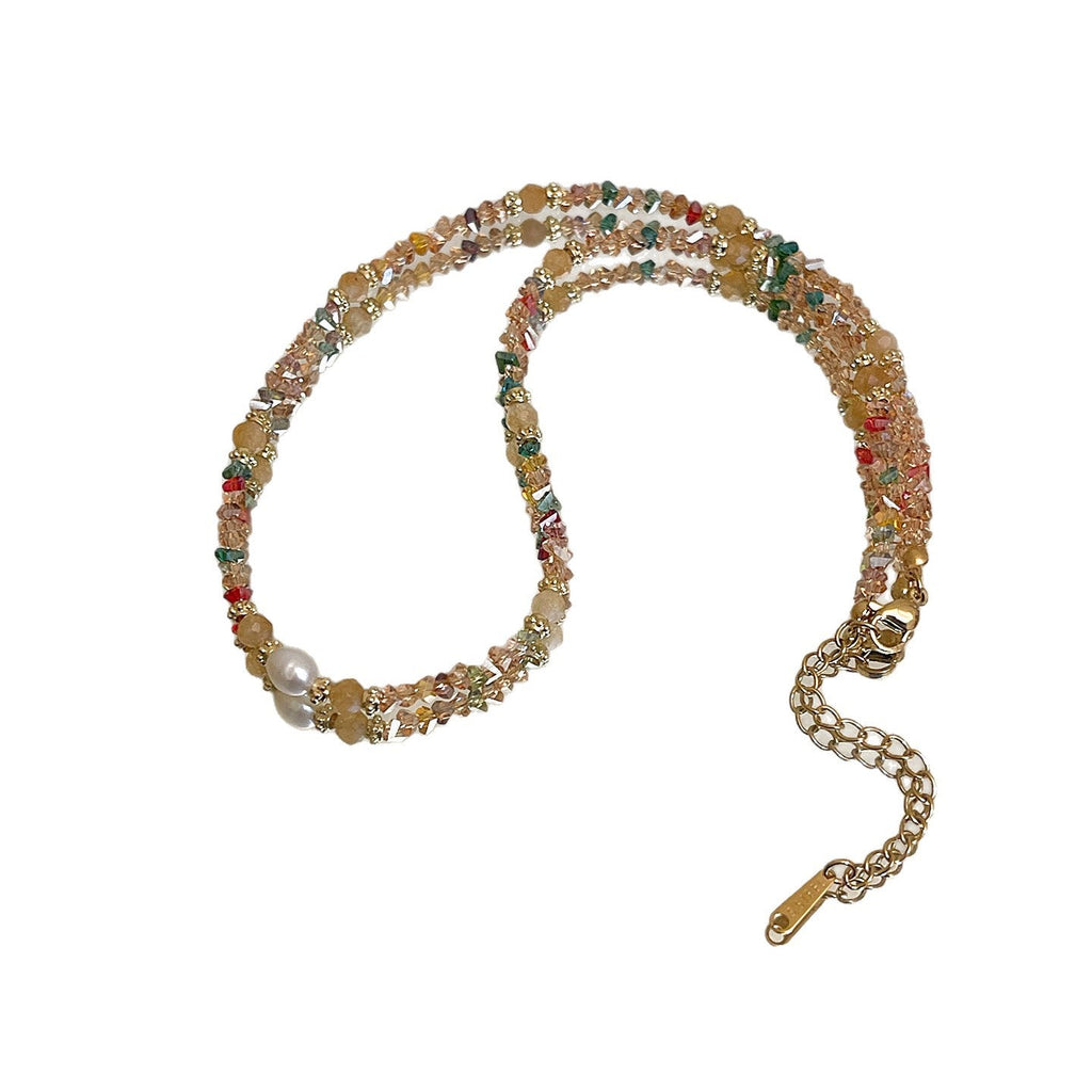Chic, Trendy Dopamine-style Clavicle Necklace