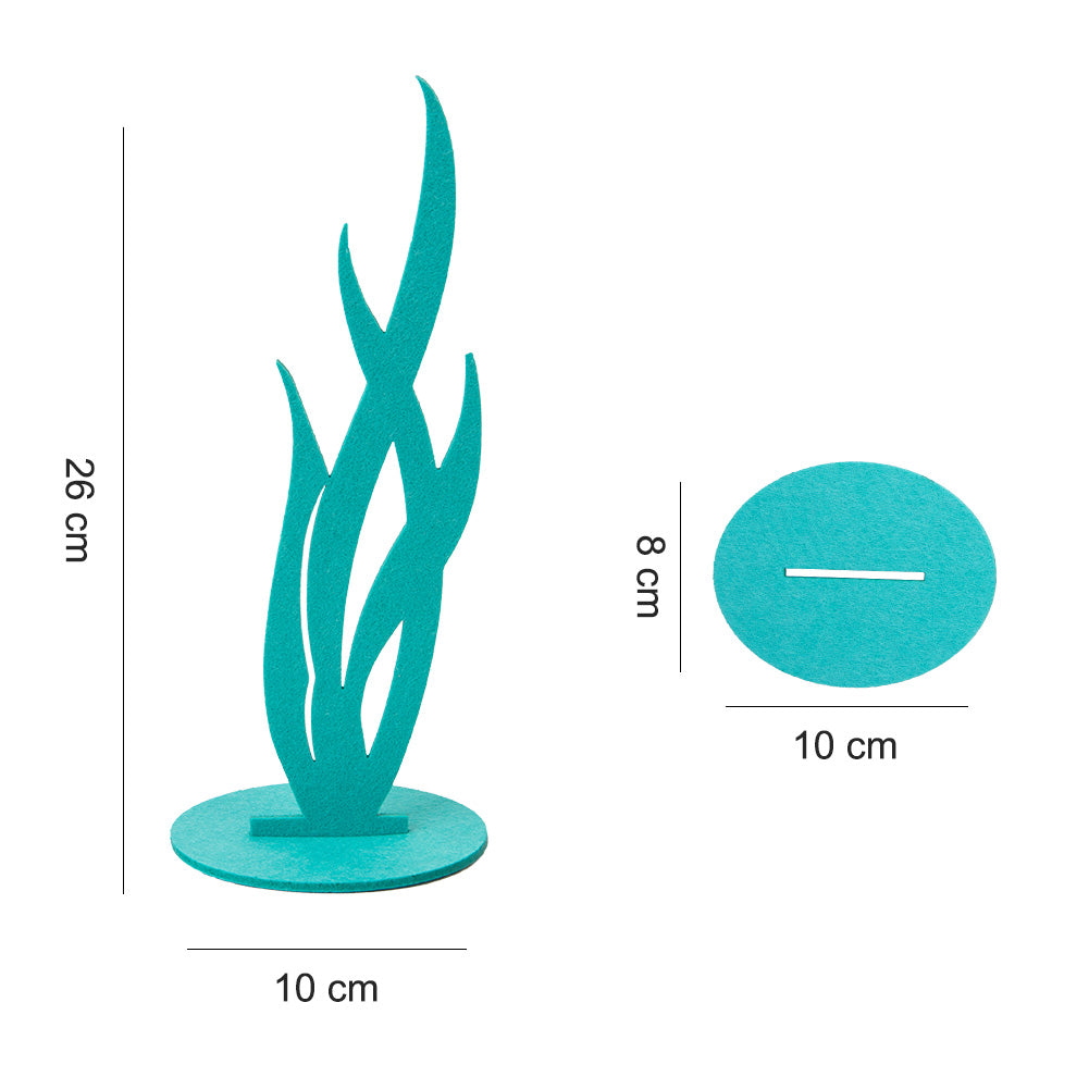 Coral Seaweed Seahorse Mermaid Children's Birthday Party Decoration Supplies