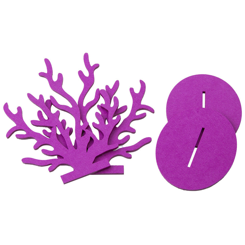 Coral Seaweed Seahorse Mermaid Children's Birthday Party Decoration Supplies