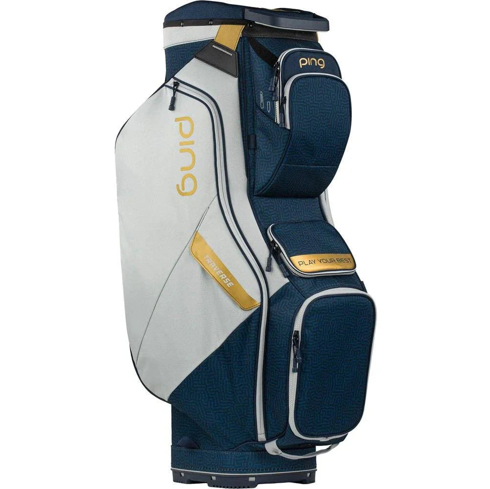 Ping Traverse Cart Bag - Black White