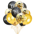 Adult Birthday Party One Year Old Balloon Confetti Set Combo