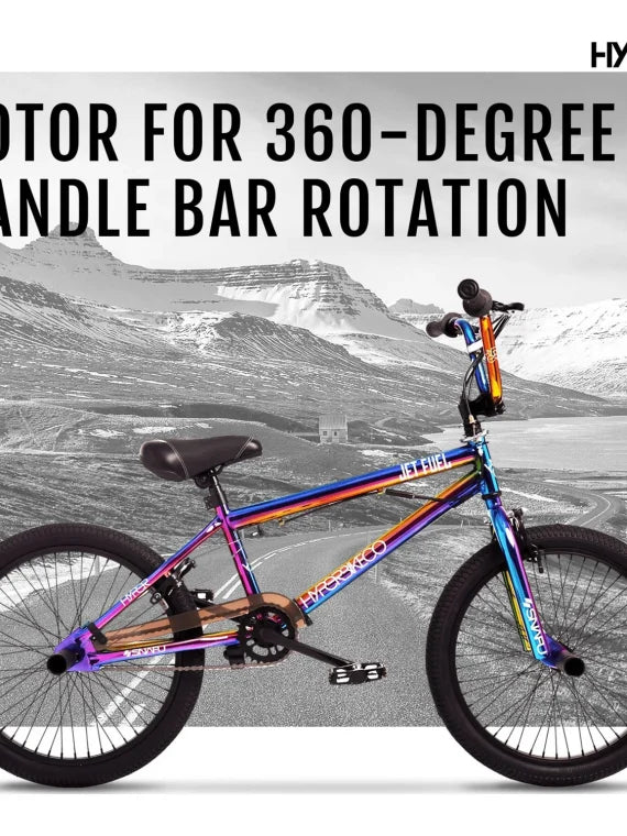 Hyper Bicycles 20′′ Jet Fuel BMX Bike for kids, Recommended Ages 8 to 13 Years Old
