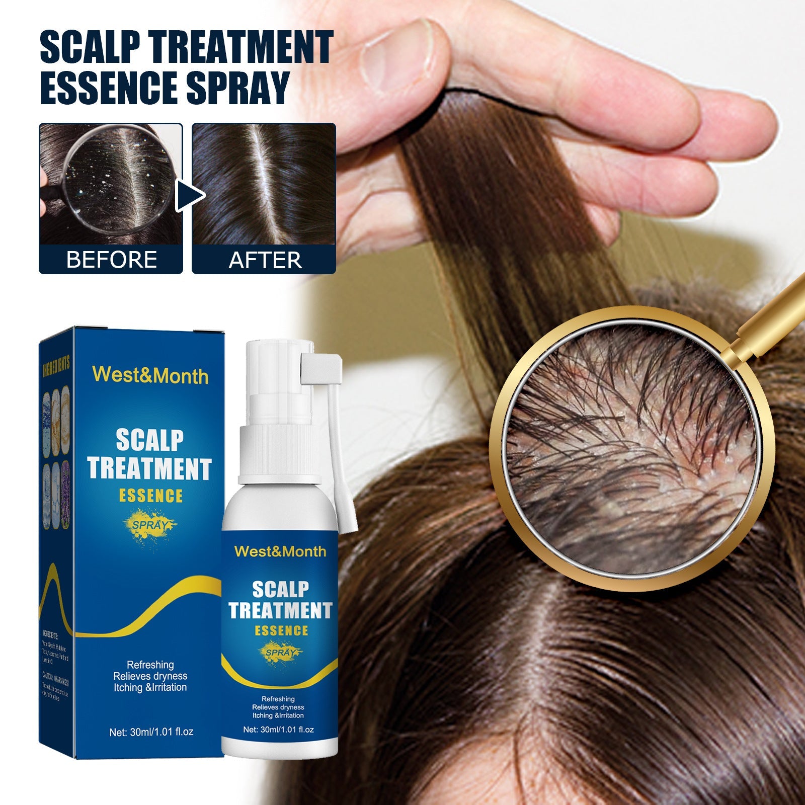 Hair Care Hair Follicle Damage Hair Root Care Spray