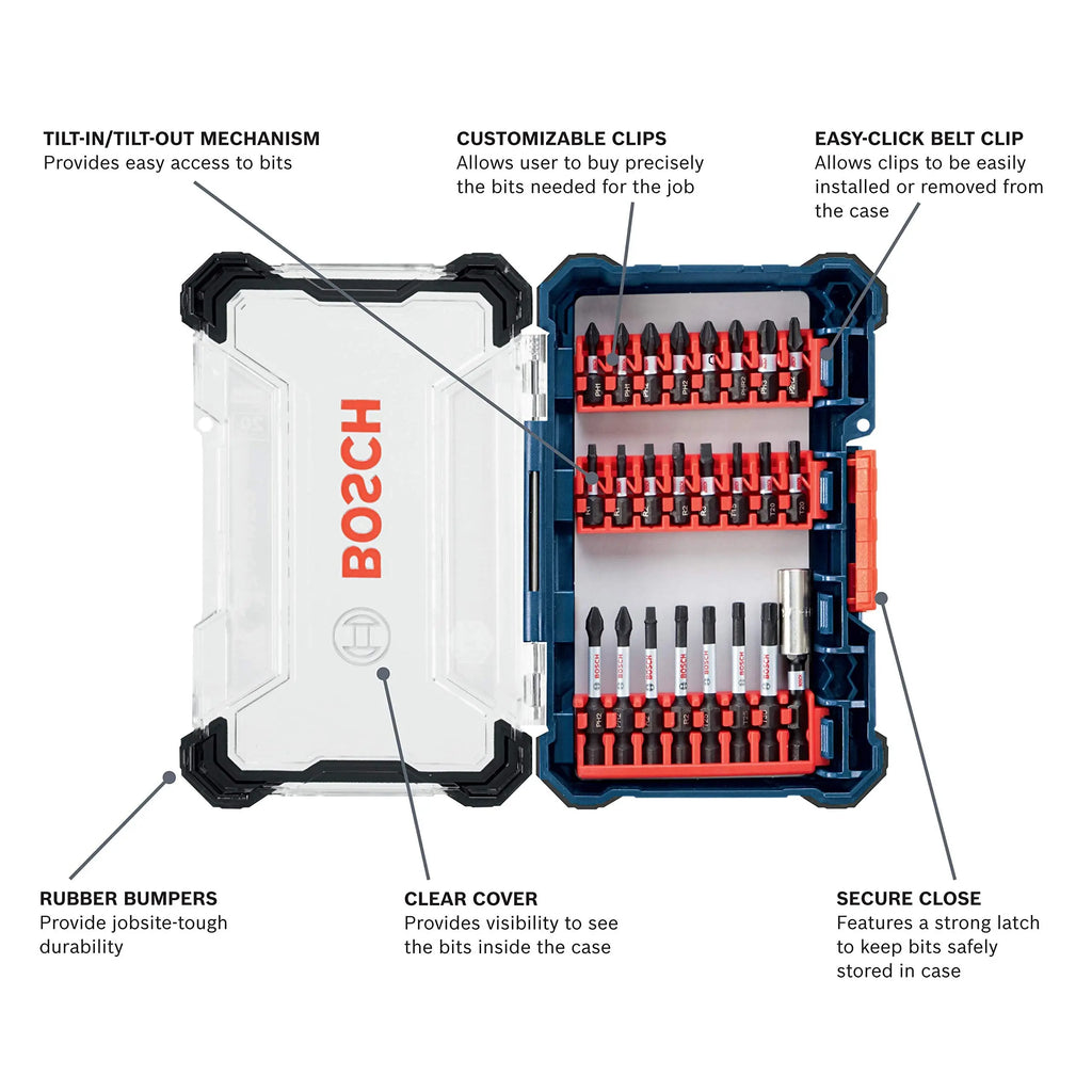 BOSCH CLPK22-120 12V Max Cordless 2-Tool 3/8 in. Drill/Driver and 1/4 in. Impact Driver Combo Kit with 2 Batteries, Charger and Case,Blue