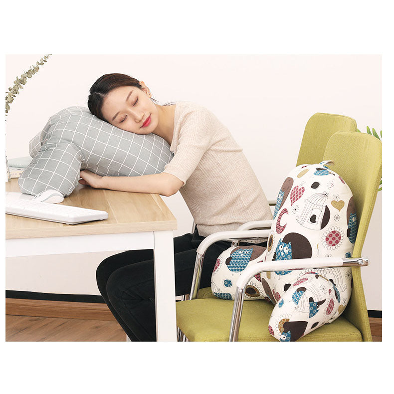 Office cotton and linen pillow