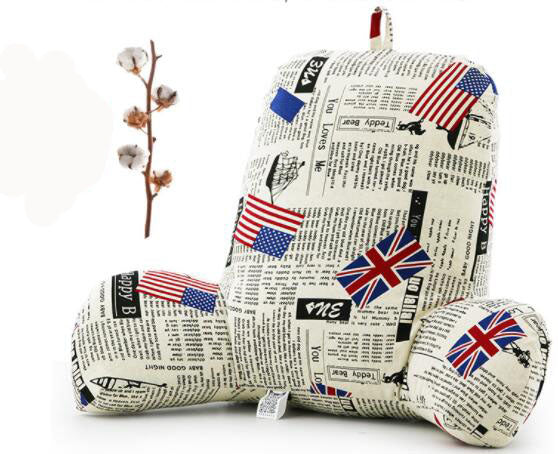 Office cotton and linen pillow