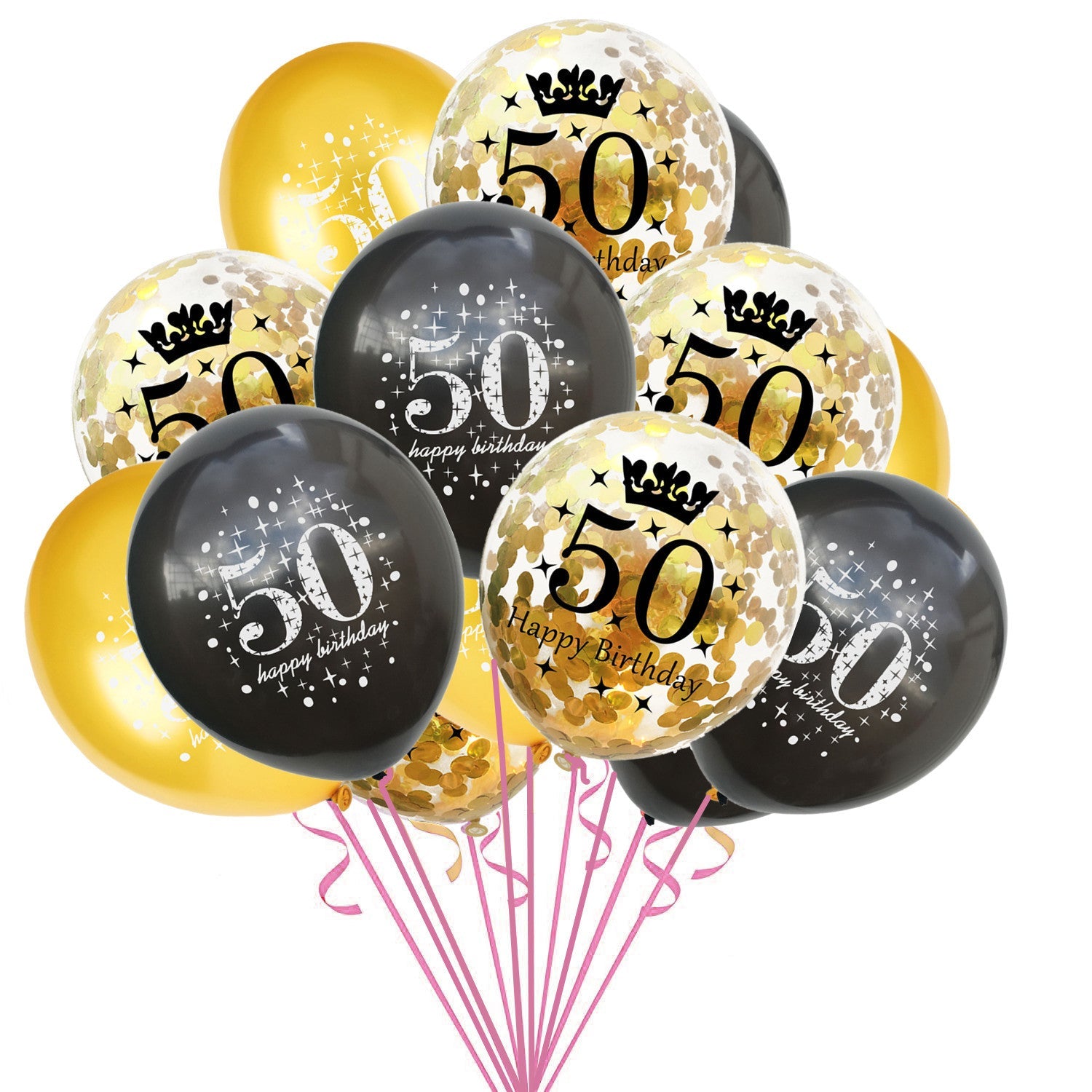 Adult Birthday Party One Year Old Balloon Confetti Set Combo