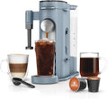 Ninja Pods & Grounds Single-Serve Coffee Maker, K-Cup Pod Compatible, Brews Grounds, Compact Design, 56-oz. Reservoir, 6-oz. Cup to 24-oz. Travel Mug Brew Sizes, Iced Coffee Maker, Stone, PB041ST