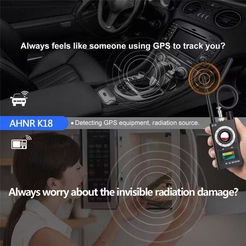8000MHz Hidden Camera And GPS Bug Detector With Radio Wave And Magnetic Field Detection Building Supplies