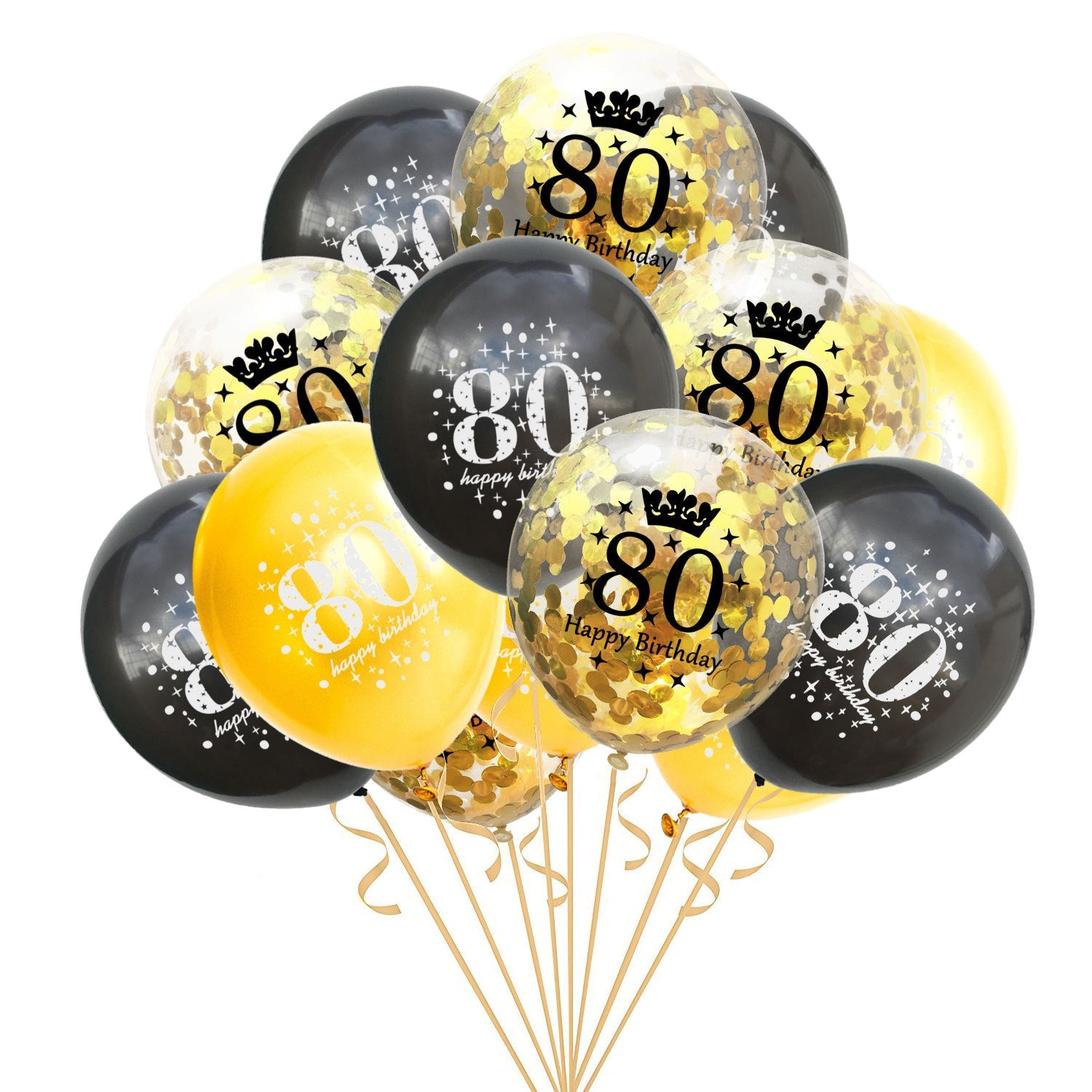 Adult Birthday Party One Year Old Balloon Confetti Set Combo