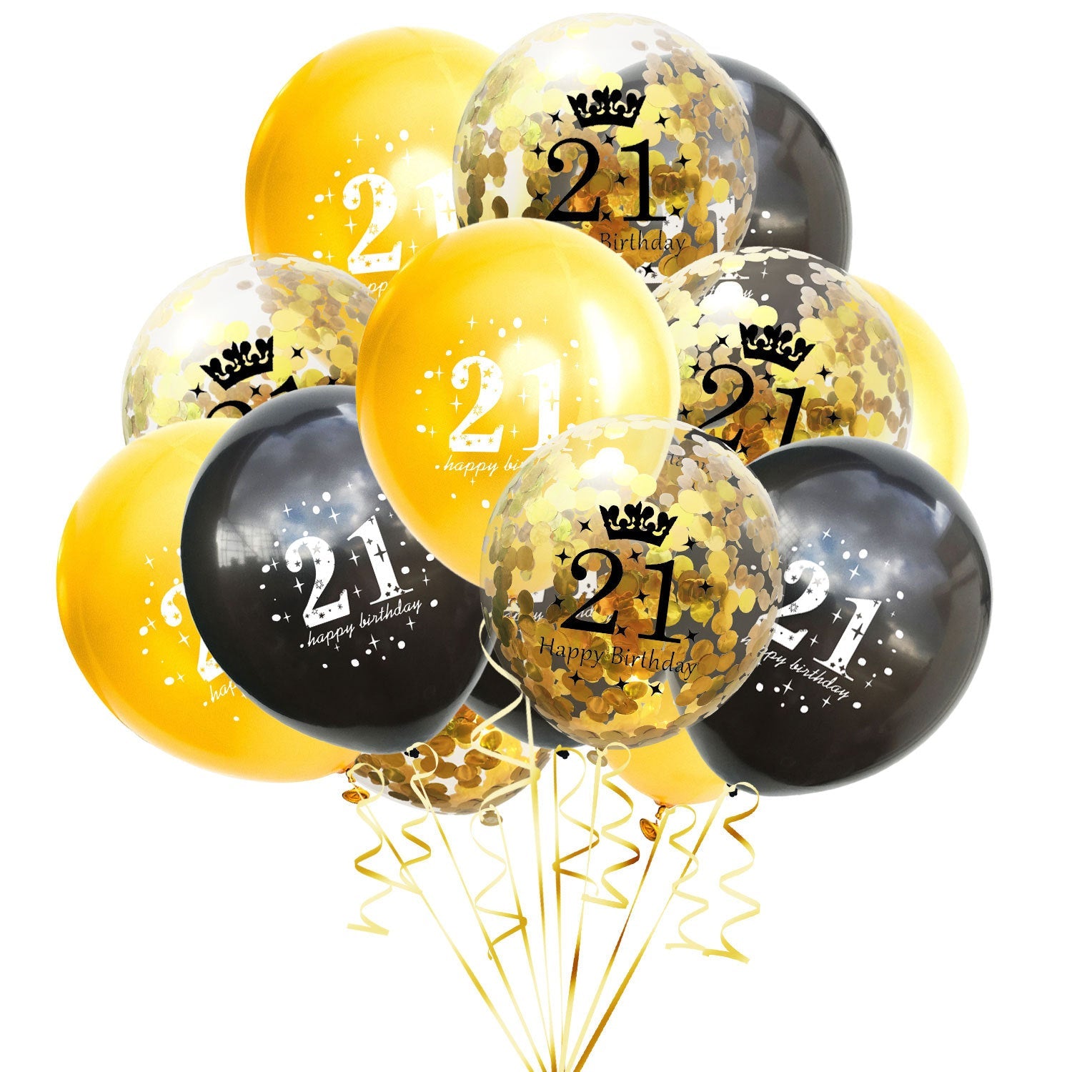 Adult Birthday Party One Year Old Balloon Confetti Set Combo