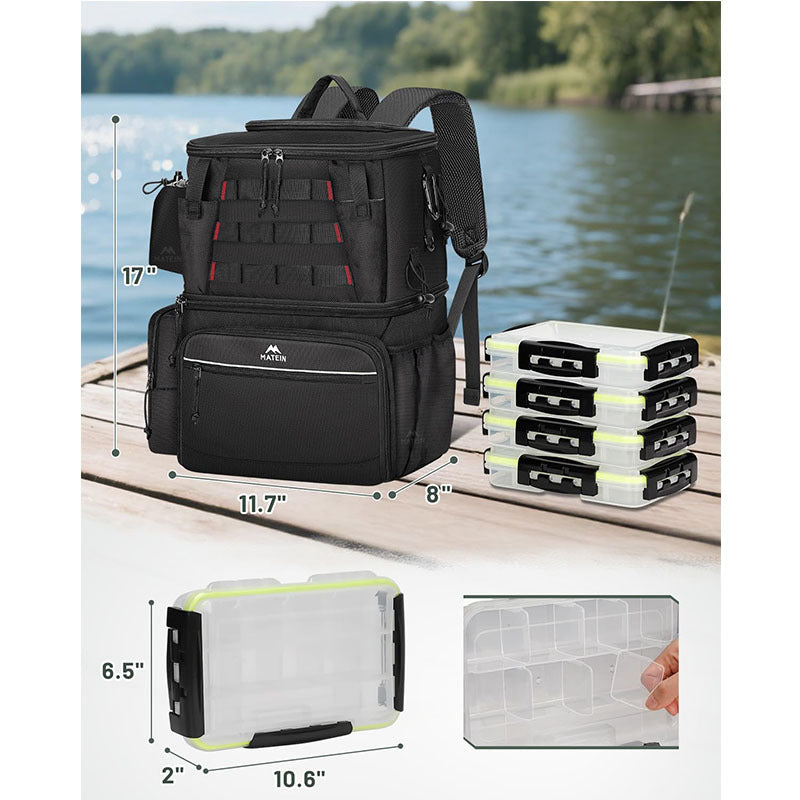 Large-Capacity Waterproof Oxford Cloth Fishing Backpack