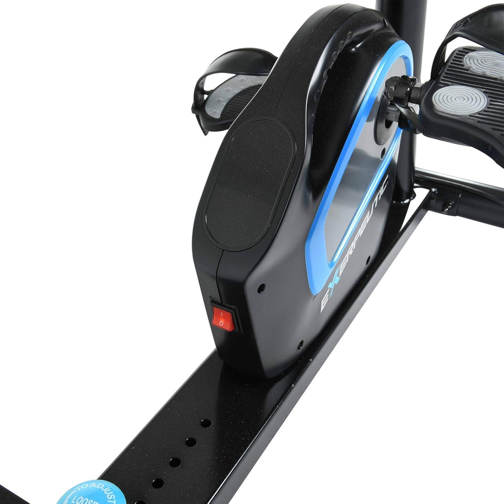 Exerpeutic 2000M Motorized Under Desk Exercise Bike – Adjustable Electric Pedal Exerciser for Legs & Arms – Fitness Equipment for Home & Office