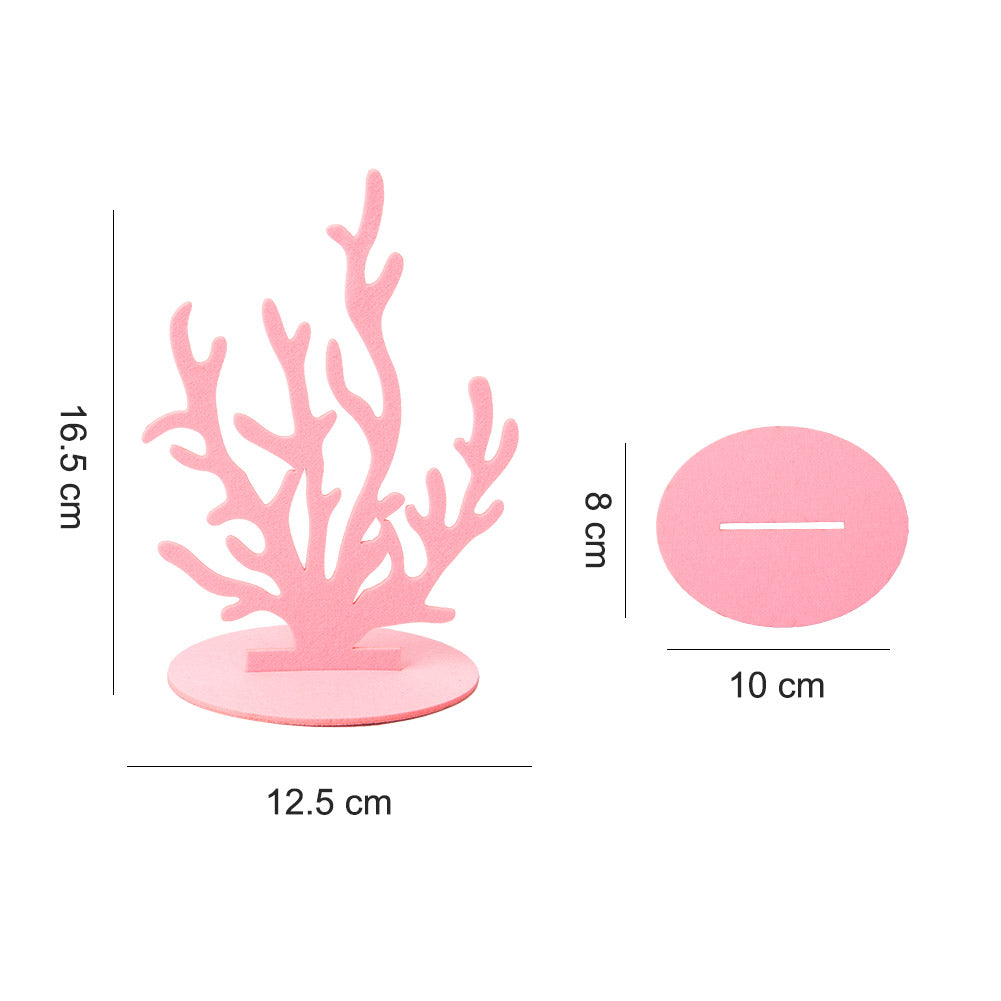 Coral Seaweed Seahorse Mermaid Children's Birthday Party Decoration Supplies