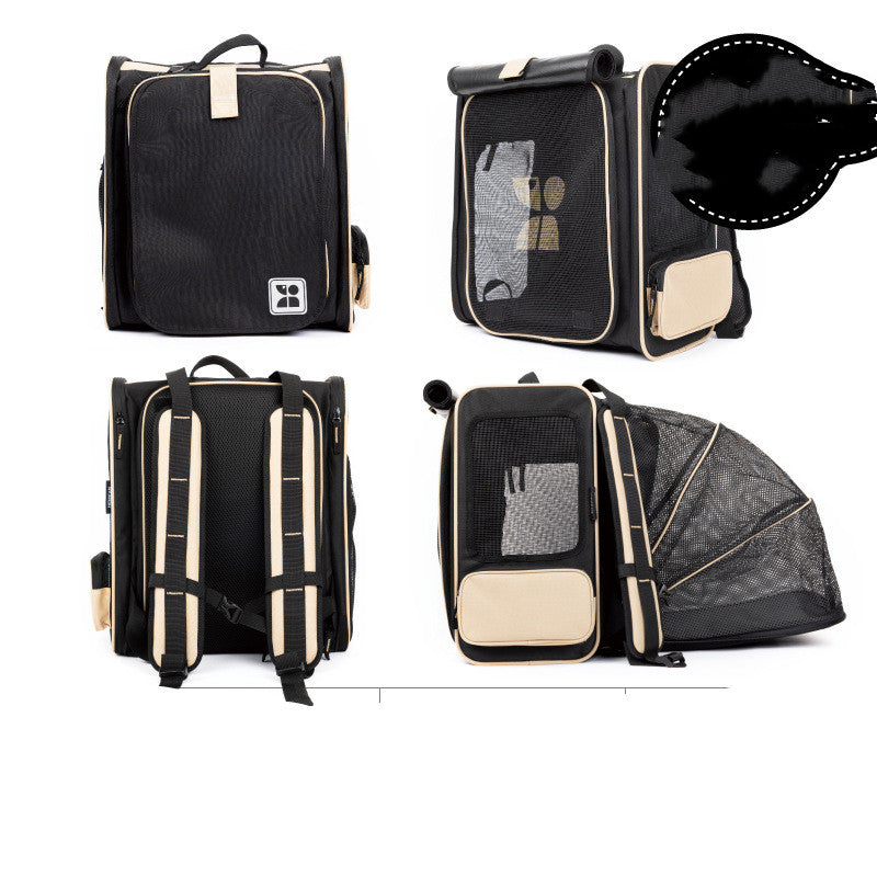 Pure Cotton Messenger Backpack For Pet Supplies