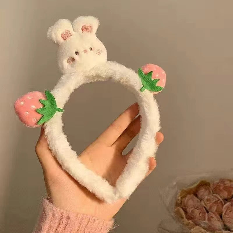 Cute Face Wash Hair Bands Female Cartoon Headwear Hair Band Headband Apply