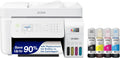ET-4800 Wireless All-in-One Cartridge-Free Supertank Printer with Scanner, Copier, Fax, ADF and Ethernet ?C Ideal-for Your Home Office, White