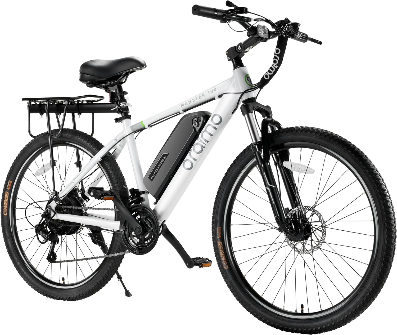 Adult Electric Bike, 350W BAFANG Motor (500W Peak), 4A 3H Fast Charging, 468Wh Li-Ion Battery, 21 Speed Gears, Air Saddle, 45 Miles 20 MPH 26" Mountain Bike Electric Bike, ANSI/CAN/UL2849 Compliant