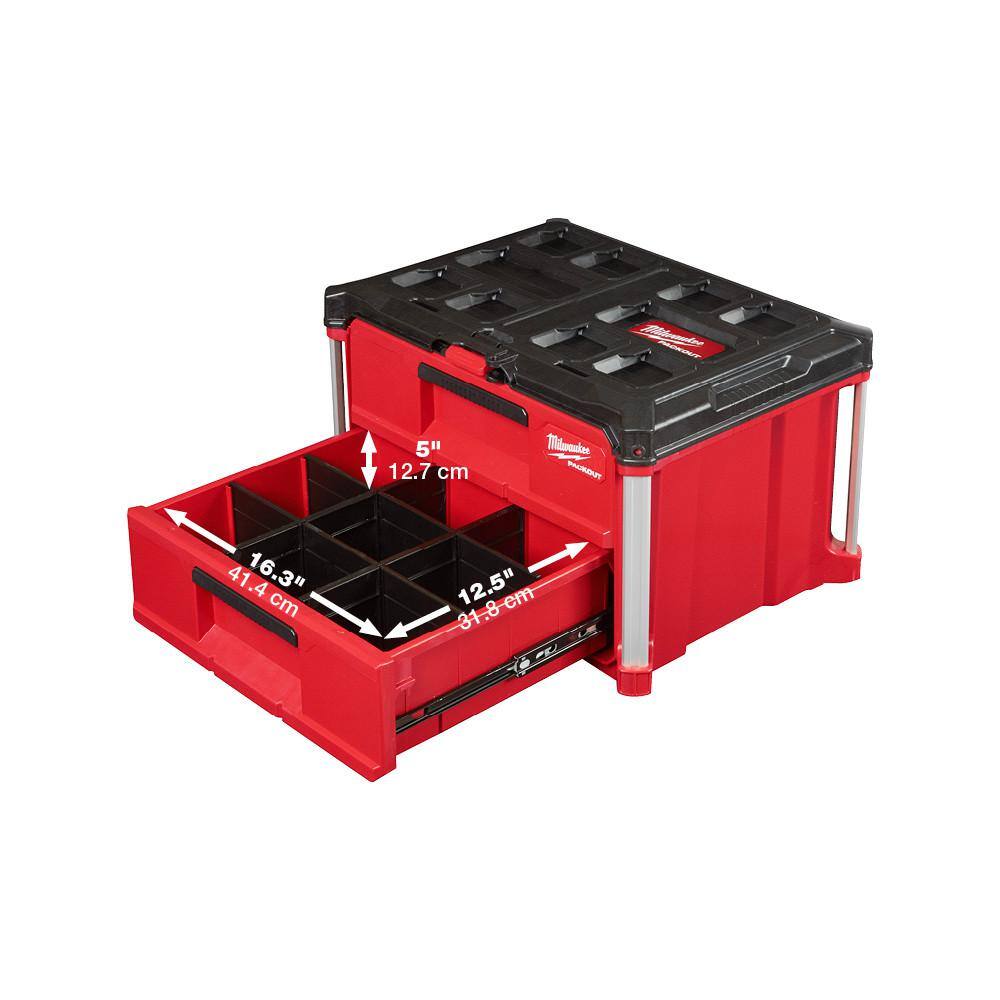 48-22-8426-8442  22 in. Rolling Tool Box and 22 in. 2-Drawer
