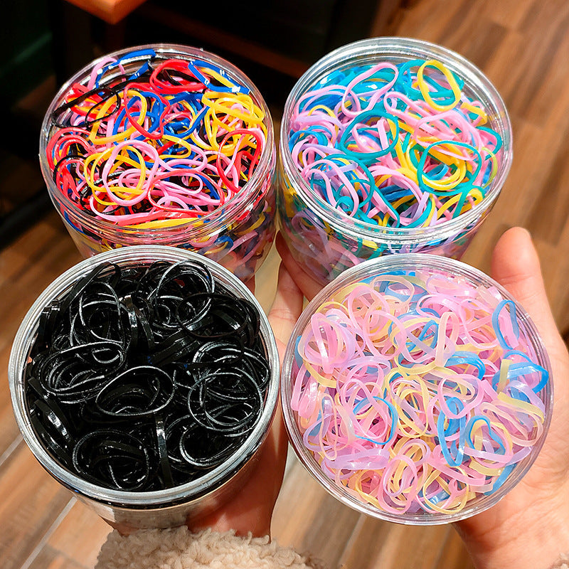 Baby Hair Ties Hair Rubber Bands For Toddler Infants Kids Girls Thin Small Hair Elastics TPU 300 600 Piece Pack