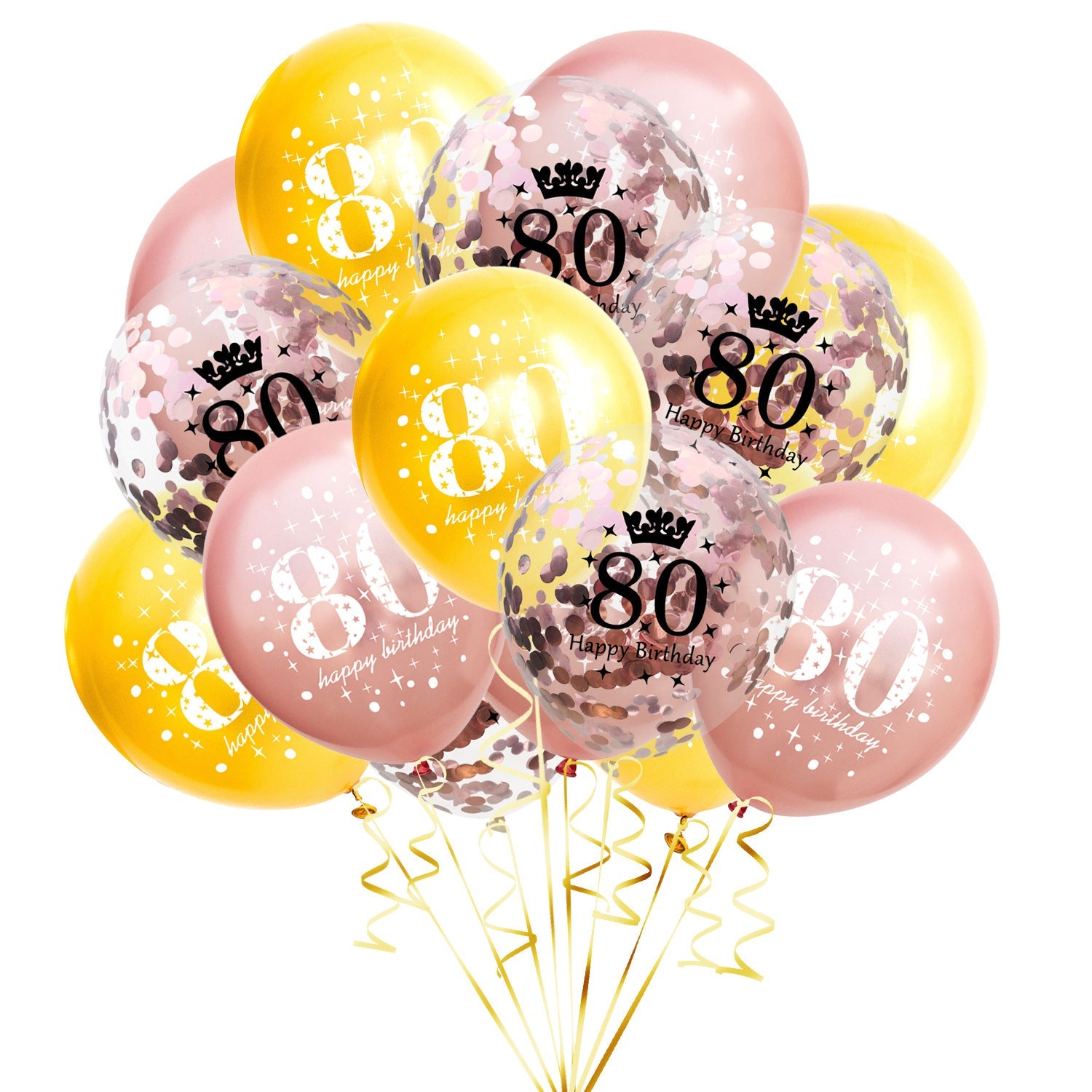 Adult Birthday Party One Year Old Balloon Confetti Set Combo