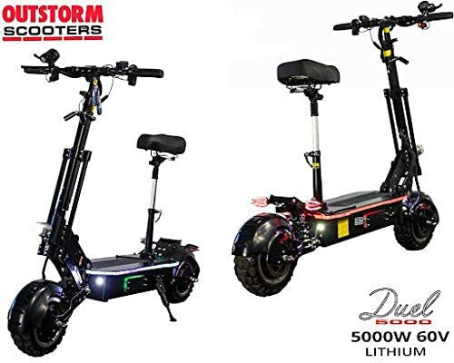 MAXX 60MPH Ultra High Speed Electric Scooter for Adults Foldable, 5000W Power Dual Motor| 60V /38.5Ah Battery | 83 Miles Range | Grade 30°