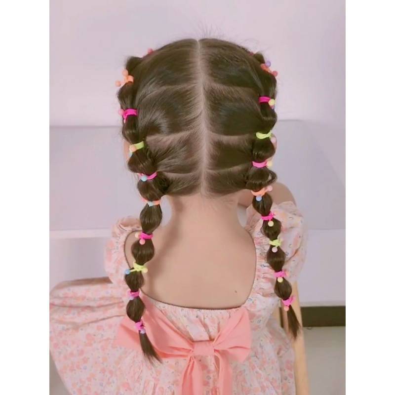 Baby Red Bead Hair Tie