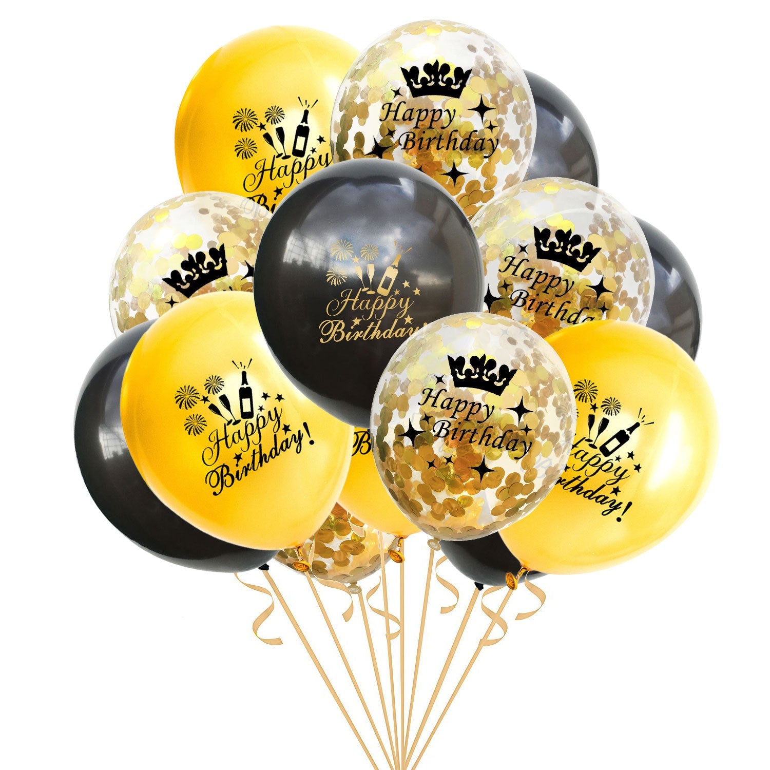 Adult Birthday Party One Year Old Balloon Confetti Set Combo