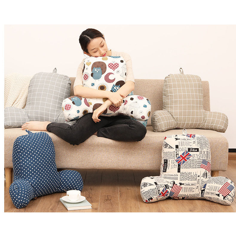 Office cotton and linen pillow
