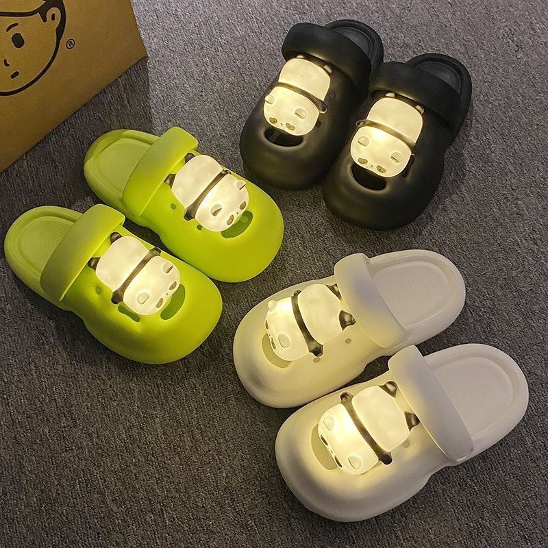 Internet Popular Summer Luminous Hole Shoes For Women