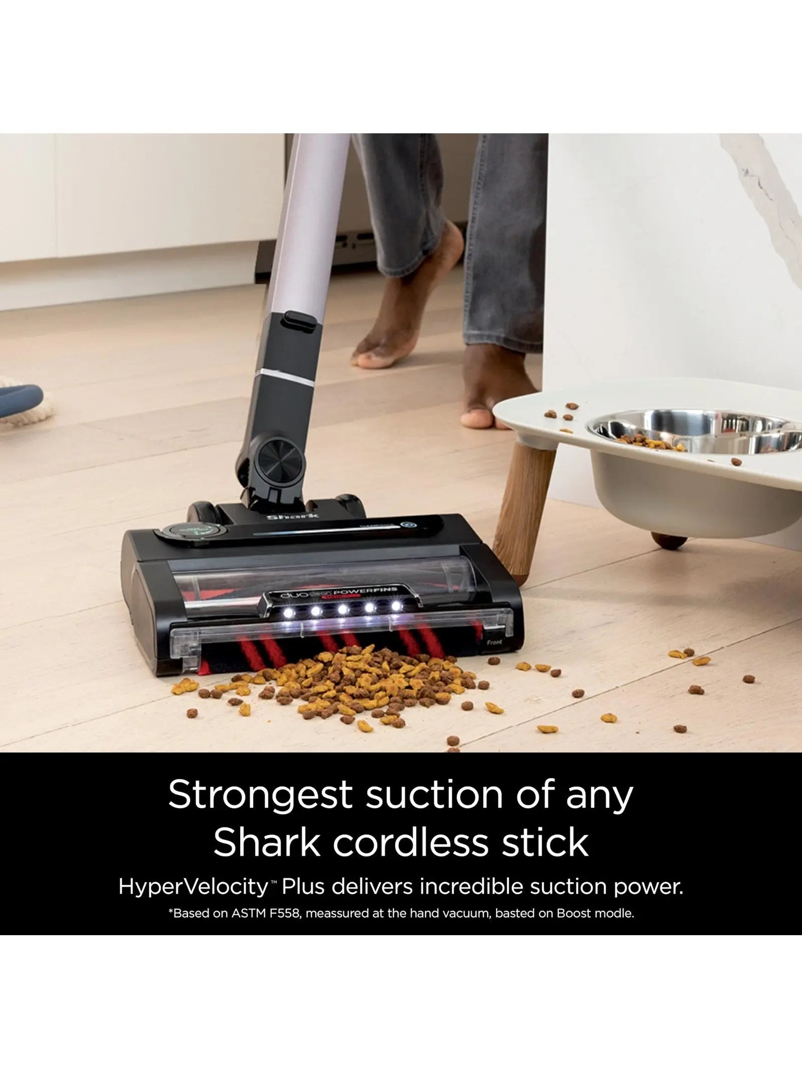 Shark Stratos Cordless Stick Vacuum, Clean Sense IQ, DuoClean PowerFins, 60 Min Runtime, HEPA, Ash Purple