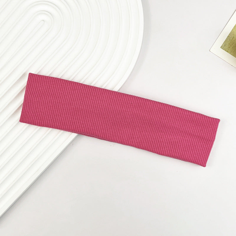 Exercise Hair Band Yoga Workout Sweat Stretch Hair Band Simple Versatile Casual Headband
