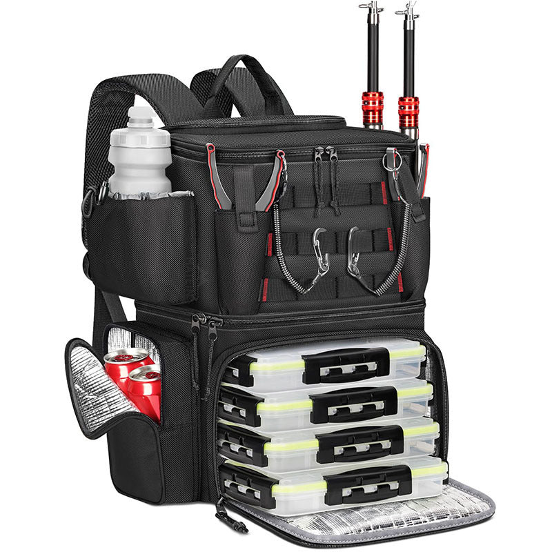 Large-Capacity Waterproof Oxford Cloth Fishing Backpack