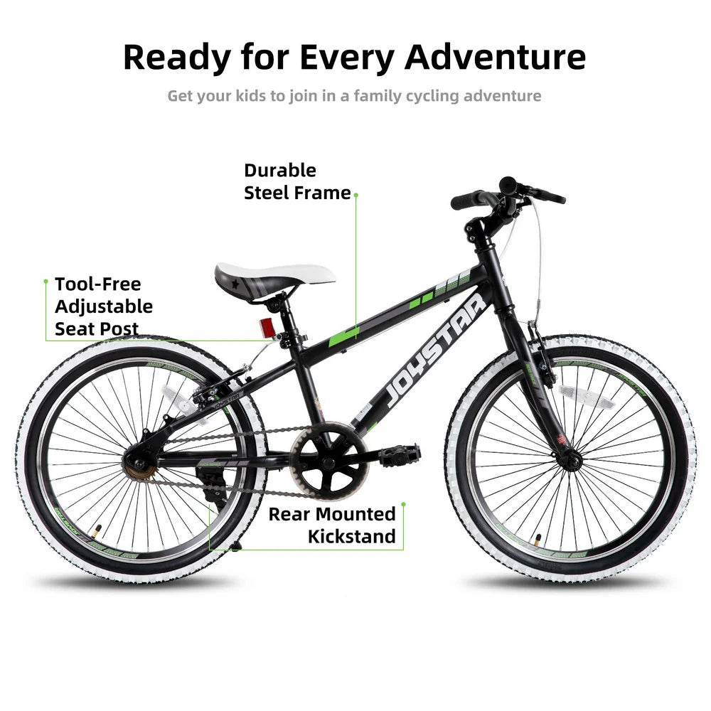 JOYSTAR Lubbock 20" 24" Kids Mountain Bike Single Speed Bicycle