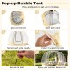 11 x 11 Feet Clear Dome Pop up Bubble Tent with Carrying Bag for 6-10 People