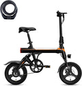 Jasion EB3 Electric Bike Adults 21mph, 500W Peak Motor, 270Wh Battery, Rear Suspension, 3 Levels Assist, 14" Folding Ebike for Adults and Teens, Complies to UL2849