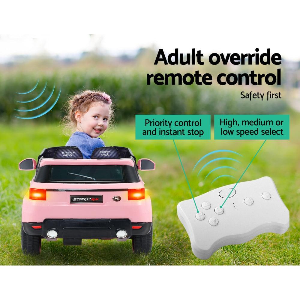 Ride On Car Kids Electric Ride On Cars SUV Remote 12V Pink