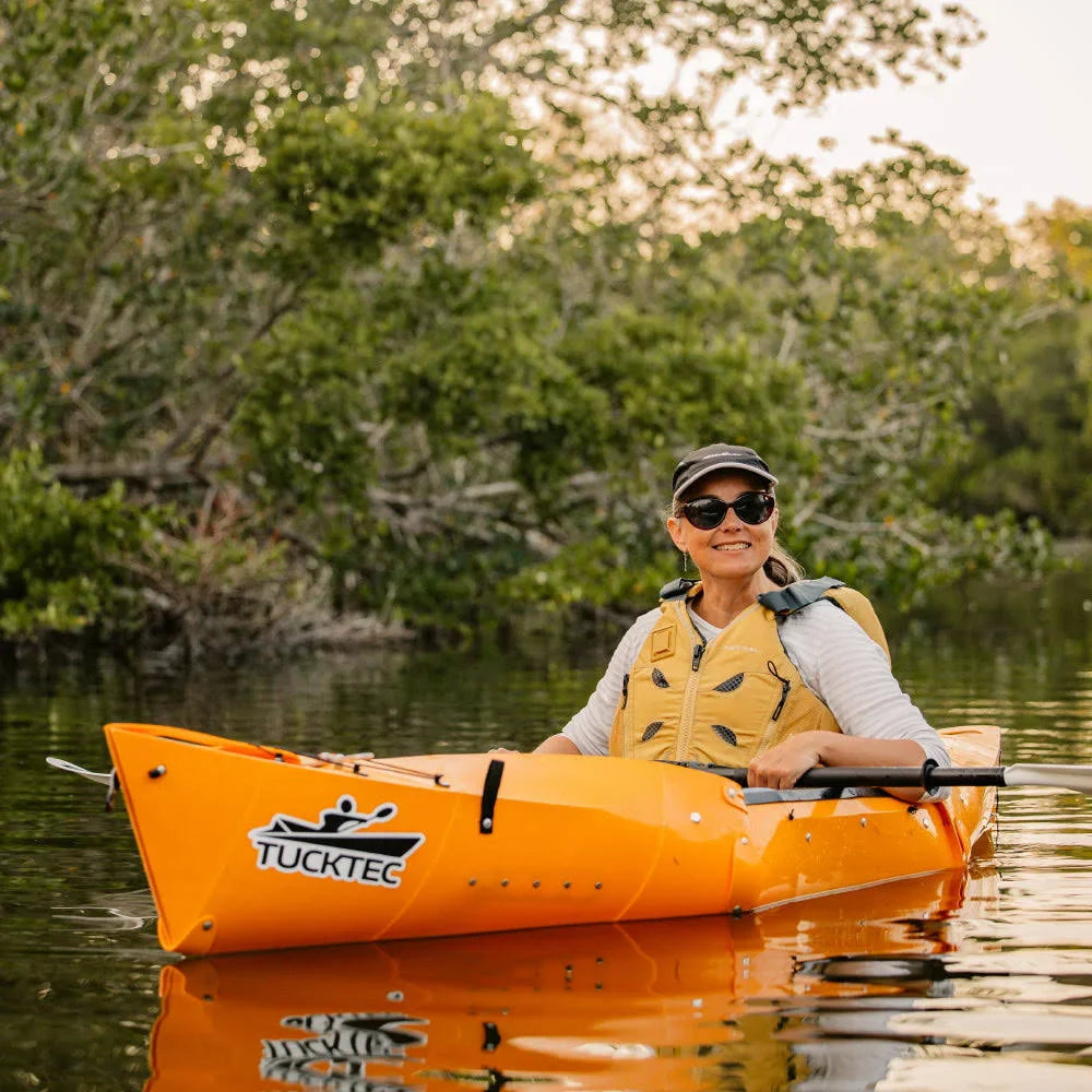 TUCKTEC Folding Kayak | Hard-Shell | 2-Minute Set-Up | Foldable, Portable Kayak Pink