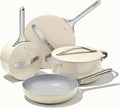 Caraway Nonstick Ceramic Cookware Set (12 Piece) Pots  Pans  Lids and Kitchen Storage - Non Toxic  PTFE &amp; PFOA Free - Oven Safe &amp; Compatible with All Stovetops (Gas  Electric &amp