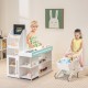 Wooden Kids Supermarket Playset with Cash Register and Shopping Cart