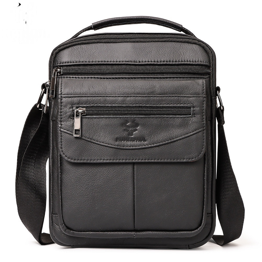 Casual Cross-border Mens Backpack Made From Full-grain Cowhide Leather