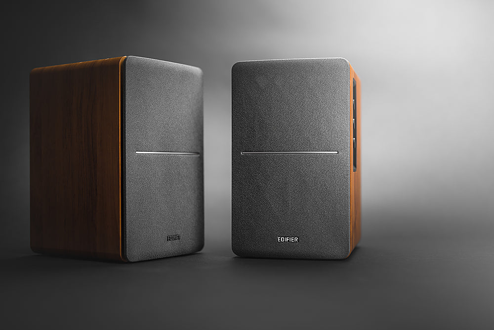 Edifier - R1280DB Powered Bluetooth Bookshelf Speakers, Computer Speakers - 42W RMS Optical Input - Wireless Studio Monitors - Brown