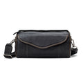 Vintage Crossbody Bag Handheld Vegetable-Tanned Leather Mens