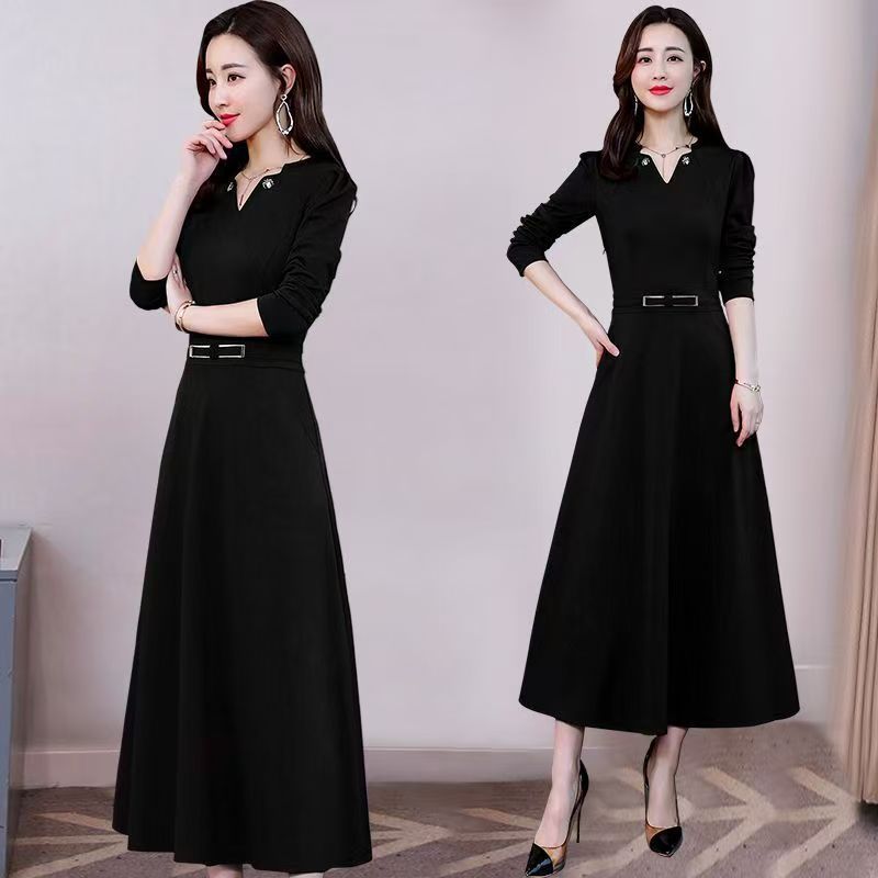 New Spring Dress Womens SpringAutumn Long-Sleeve Elegant Feminine Style