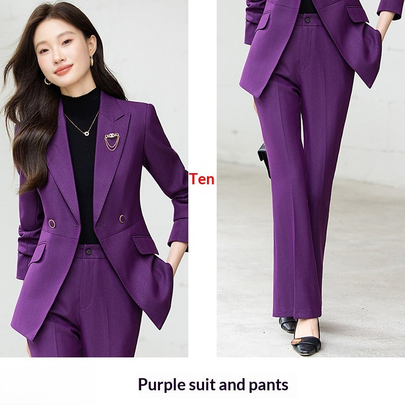 Women's Long-Sleeve Blazer With Collar